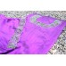 Dark Violet Rose silk cutwork kurta